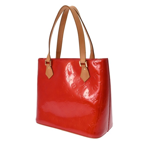 Louis Vuitton Handbags - Louis Vuitton Houston Bag Rouge Handbag Tote Vernis Monogram